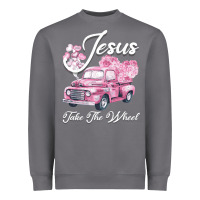 Storm Leopard Floral Pink Car Jesus Take The Wheel Heavyweight Sweatshirt - Bettercallsaul