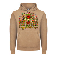 Vintage Coffee Happy holidays elf gnome Vintage Hoodie - NancyCooperArtShop