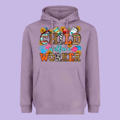 Child Welfare Worker Heavyweight Hoodie Designed By Oliviacreatesart