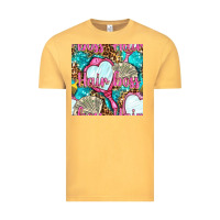 Vintage Mustard hair boss and hand mirror with money and leopard seamless pattern bbs Vintage Tee - BundleAndBundleShop