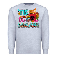 Heather Grey tis the season football coffee mug Premium Sweatshirt - FaDigitalArtStudio