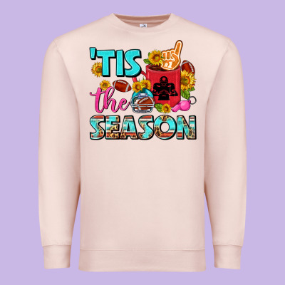 Tis The Season Football Coffee Mug Premium Sweatshirt Designed By Fadigitalartstudio