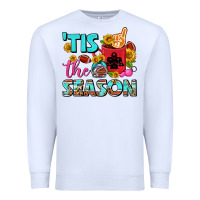 White tis the season football coffee mug Premium Sweatshirt - FaDigitalArtStudio