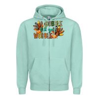 Seafoam gobble till you wobble Zipper Hoodie - CowGirlArtShop