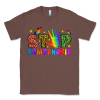 Chestnut Western Stop Homophobia Classic Tee - BundleAndBundleShop