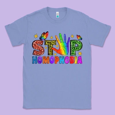 Western Stop Homophobia Classic Tee Designed By Bundleandbundleshop