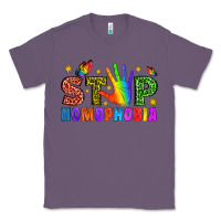 Lavender Western Stop Homophobia Classic Tee - BundleAndBundleShop