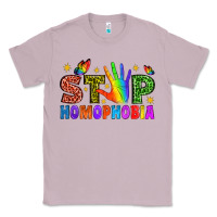 Lilac Western Stop Homophobia Classic Tee - BundleAndBundleShop