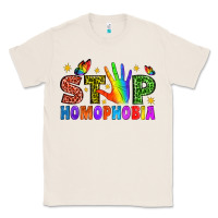 Natural Western Stop Homophobia Classic Tee - BundleAndBundleShop