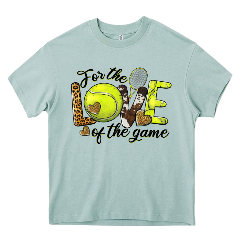 For The Love Of The Game Tennis Heavy Core Tee by BarkalooDesign | Teevron