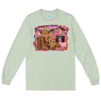 Matcha valentines day mama cow and baby cows Long Sleeve Tee - RanaPortraitStore