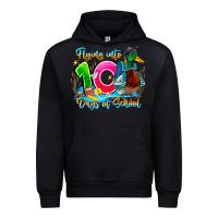 Black name flying into 100 days of school Urban Hoodie - CowhideDigitalArt