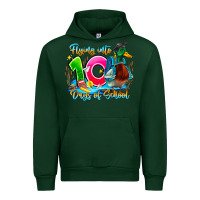 Forest Green name flying into 100 days of school Urban Hoodie - CowhideDigitalArt
