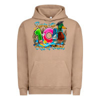 Pigment Burro name flying into 100 days of school Urban Hoodie - CowhideDigitalArt