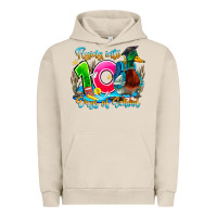Pigment French Oak name flying into 100 days of school Urban Hoodie - CowhideDigitalArt