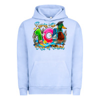 Pigment Grape Ice name flying into 100 days of school Urban Hoodie - CowhideDigitalArt