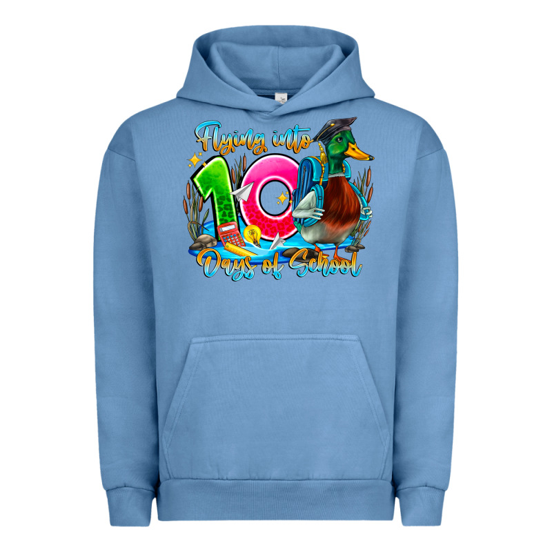 Name Flying Into 100 Days Of School Urban Hoodie by CowhideDigitalArt | Teevron
