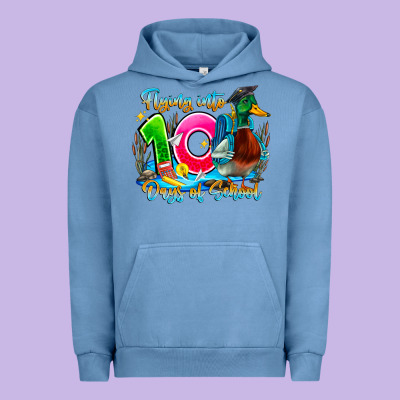 Name Flying Into 100 Days Of School Urban Hoodie Designed By Cowhidedigitalart