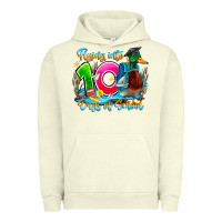 Pigment Pistachio name flying into 100 days of school Urban Hoodie - CowhideDigitalArt