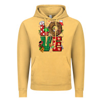 Vintage Mustard Love Nurse Christmas Vintage Hoodie - NancyCooperArtShop