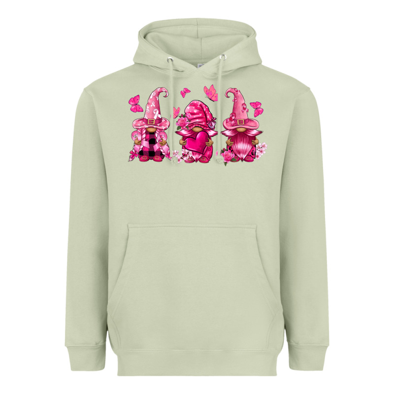Breast Cancer Gnomies Heavyweight Hoodie by FaDigitalArtStudio | Teevron