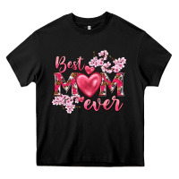Black best mom ever Heavy Core Tee - NancyCooperArtShop