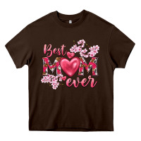Chocolate Brown best mom ever Heavy Core Tee - NancyCooperArtShop