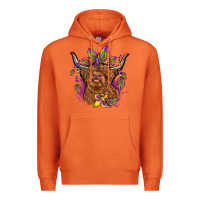 Carrot mardi gras cow Premium Hoodie - OliviaCreatesArt