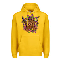 Lemon mardi gras cow Premium Hoodie - OliviaCreatesArt