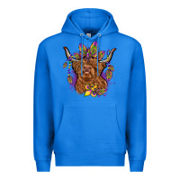 True Royal mardi gras cow Premium Hoodie - OliviaCreatesArt
