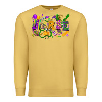 Antique Gold Nurse Mardi Gras Premium Sweatshirt - FaDigitalArtStudio