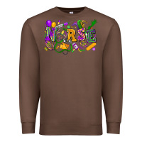 Chestnut Nurse Mardi Gras Premium Sweatshirt - FaDigitalArtStudio