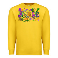 Lemon Nurse Mardi Gras Premium Sweatshirt - FaDigitalArtStudio