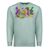 Seafoam Nurse Mardi Gras Premium Sweatshirt - FaDigitalArtStudio