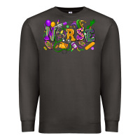 Smoke Nurse Mardi Gras Premium Sweatshirt - FaDigitalArtStudio