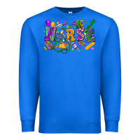True Royal Nurse Mardi Gras Premium Sweatshirt - FaDigitalArtStudio
