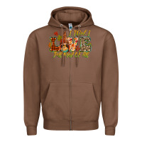 Chestnut i think i love fall most of all Zipper Hoodie - CowGirlArtShop