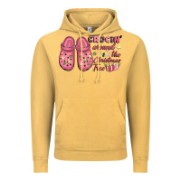 Vintage Mustard Pink Christmas crocin' around the Christmas tree Vintage Hoodie - NancyCooperArtShop