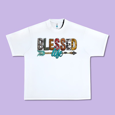 Blessed Life Urban Heavy Tee Designed By Bundleandbundleshop
