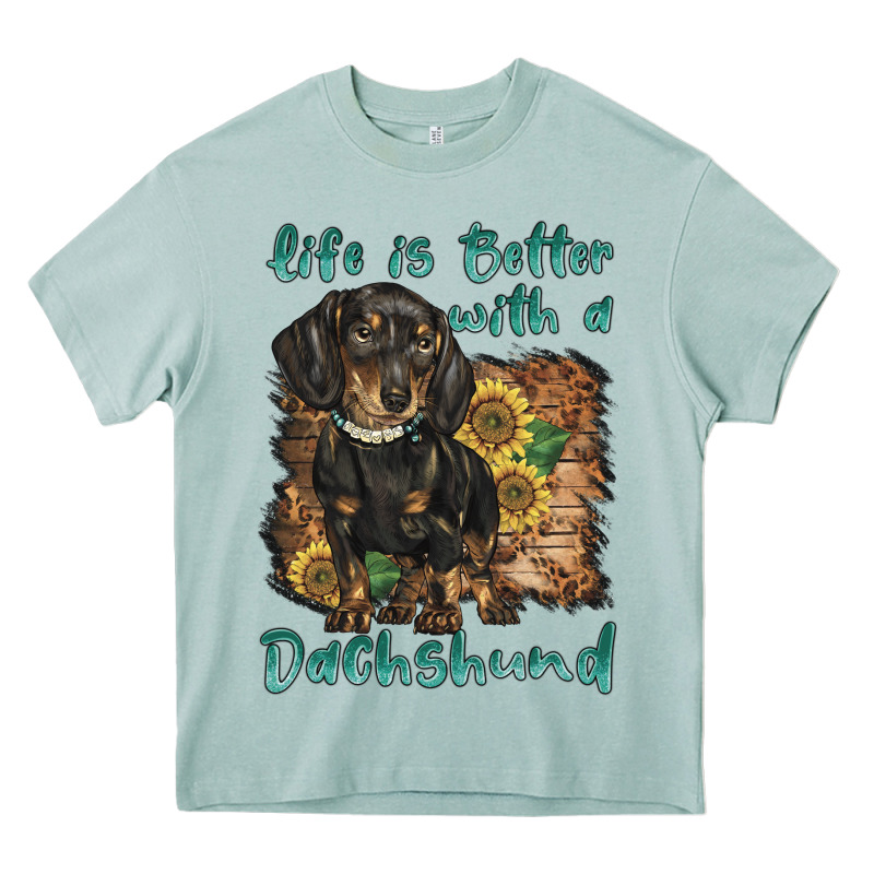 Life Is Better With A Dachshund Heavy Core Tee by BarkalooDesign | Teevron
