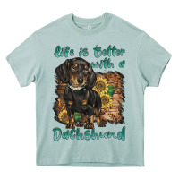 Arona life is better with a dachshund Heavy Core Tee - BarkalooDesign