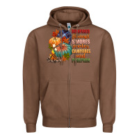 Chestnut bonfires flannels smores campfires and pu Zipper Hoodie - CowGirlArtShop