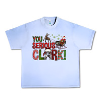 You Serious Clark With Santa Sleigh Urban Heavy Tee | Teevron