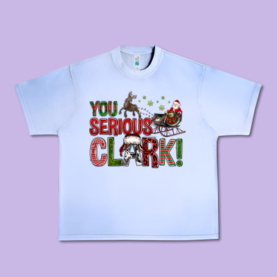 You Serious Clark With Santa Sleigh Urban Heavy Tee Designed By Bundleandbundleshop