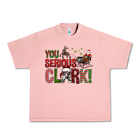 Salmon You Serious Clark With Santa Sleigh Urban Heavy Tee - BundleAndBundleShop