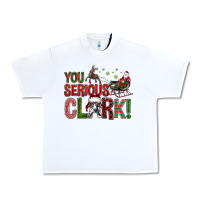 White You Serious Clark With Santa Sleigh Urban Heavy Tee - BundleAndBundleShop