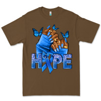 Cacao hope blueribboncolon cancer nails Premium Tee - NancyCooperArtShop