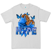 Dove Grey hope blueribboncolon cancer nails Premium Tee - NancyCooperArtShop