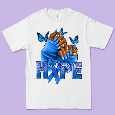Hope Blueribboncolon Cancer Nails Premium Tee Designed By Nancycooperartshop