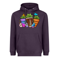Plum Football Easter sports carrots Heavyweight Hoodie - OliviaCreatesArt